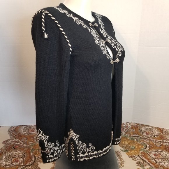 Apleks 100% Wool Cardigan Sweater - Picture 3 of 10